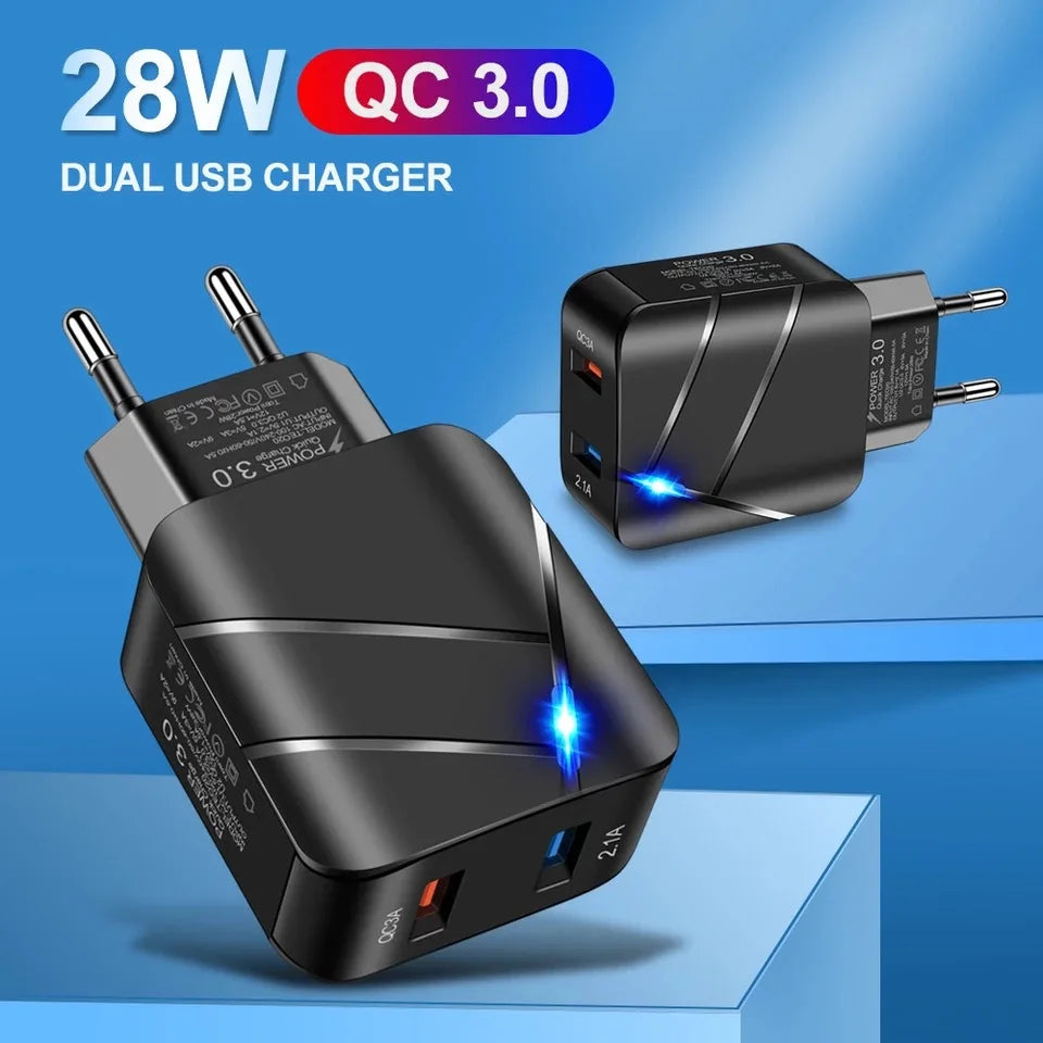USB Charger PD Charger for Iphone 15 14 13 12 11 Xs Max Fast Charger PD3.0 QC3.0 Phone Charger Type C Tablets Charger
