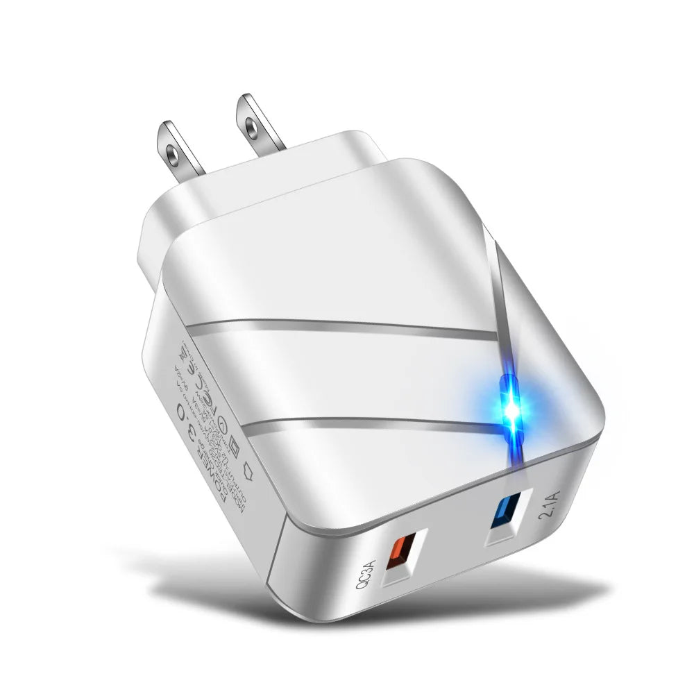 USB Charger PD Charger for Iphone 15 14 13 12 11 Xs Max Fast Charger PD3.0 QC3.0 Phone Charger Type C Tablets Charger