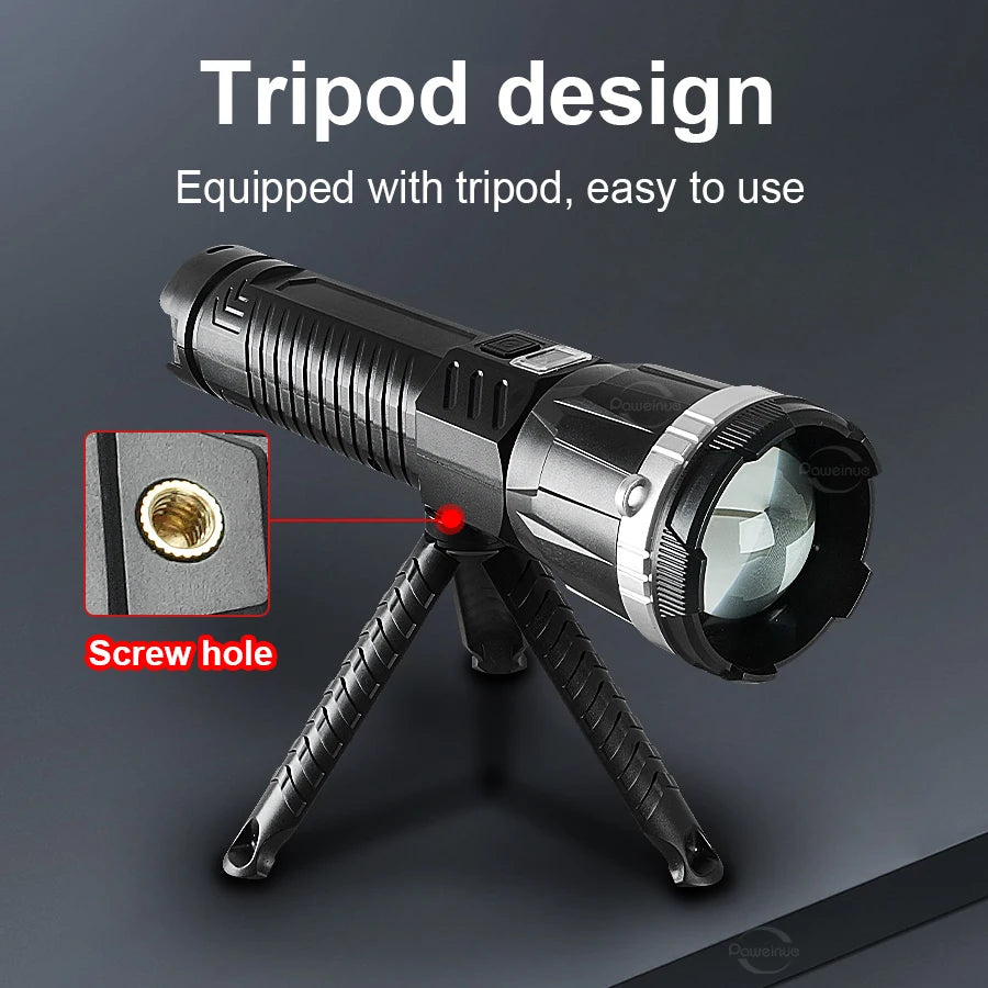 Super Bright Rechargeable LED Flashlight – COB Lantern for Camping & Outdoors