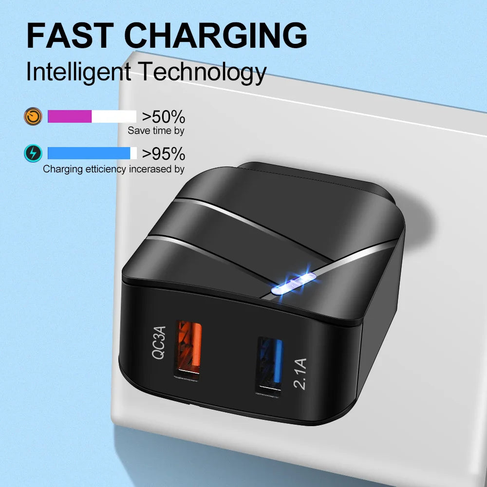 USB Charger PD Charger for Iphone 15 14 13 12 11 Xs Max Fast Charger PD3.0 QC3.0 Phone Charger Type C Tablets Charger
